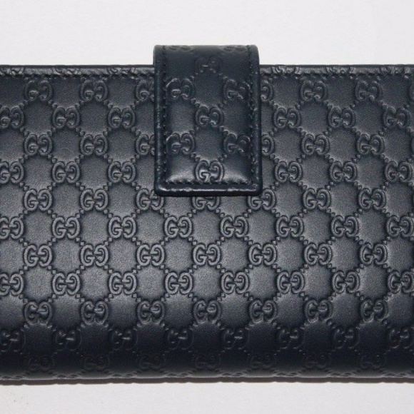 Gucci GG MICROGUCCISSIMA Wallet in Blue - Picture 3 of 8